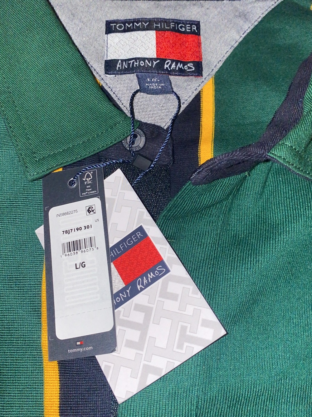 NWT, Rare Tommy Hilfiger X Anthony Ramos long sleeve